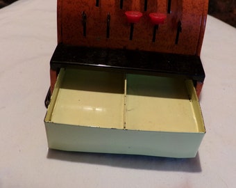 Vintage 1950's Mechanical Aster Tin Toy Cash Register, RARE 1950's tin register, 1950's tin toy, Morethebuckles, Rare tin toy