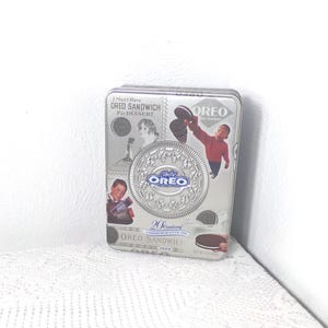 Boîte commémorative Oreo 20e siècle vintage : boîte à biscuits en relief 1999