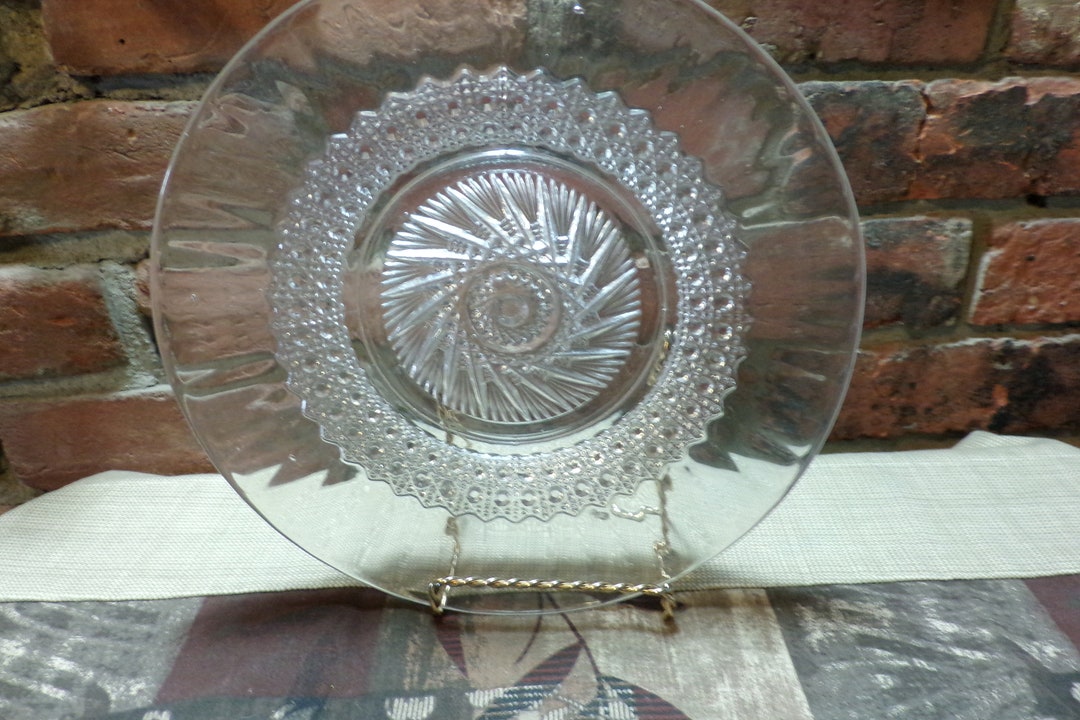 Vintage Mckee Prescut Glass Bowl, Aztec Pinwheel Design - Etsy