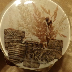 Vintage Lucite Acrylic Napkin Holder, farmhouse napkin holder, baskets and wheat napkin/bill holder, Morethebuckles, retro, 1970’s