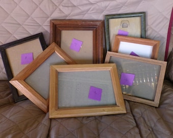 Vintage wood 5” by 7” wood picture frame, wooden picture frame, solid wood desk frame, oak wood frame, 1980’s picture frame, Morethebuckles