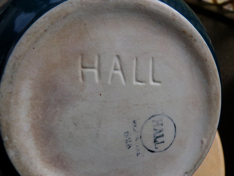 Vintage Hall Hall Pitcher Vintage Hall Pitcher Green Hall Etsy