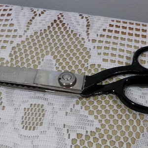 Vintage WISS Pinking Shears Scissors 9&quot; Newark, N.J.USA, 1950’s Sewing Zig Zag Scissors, Morethebuckles