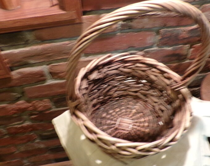 Vintage Grapevine Woven Basket Rustic Grapevine Basket Etsy