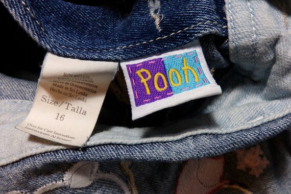Vintage Winnie the Pooh Snowflake overalls, Winni… - image 6
