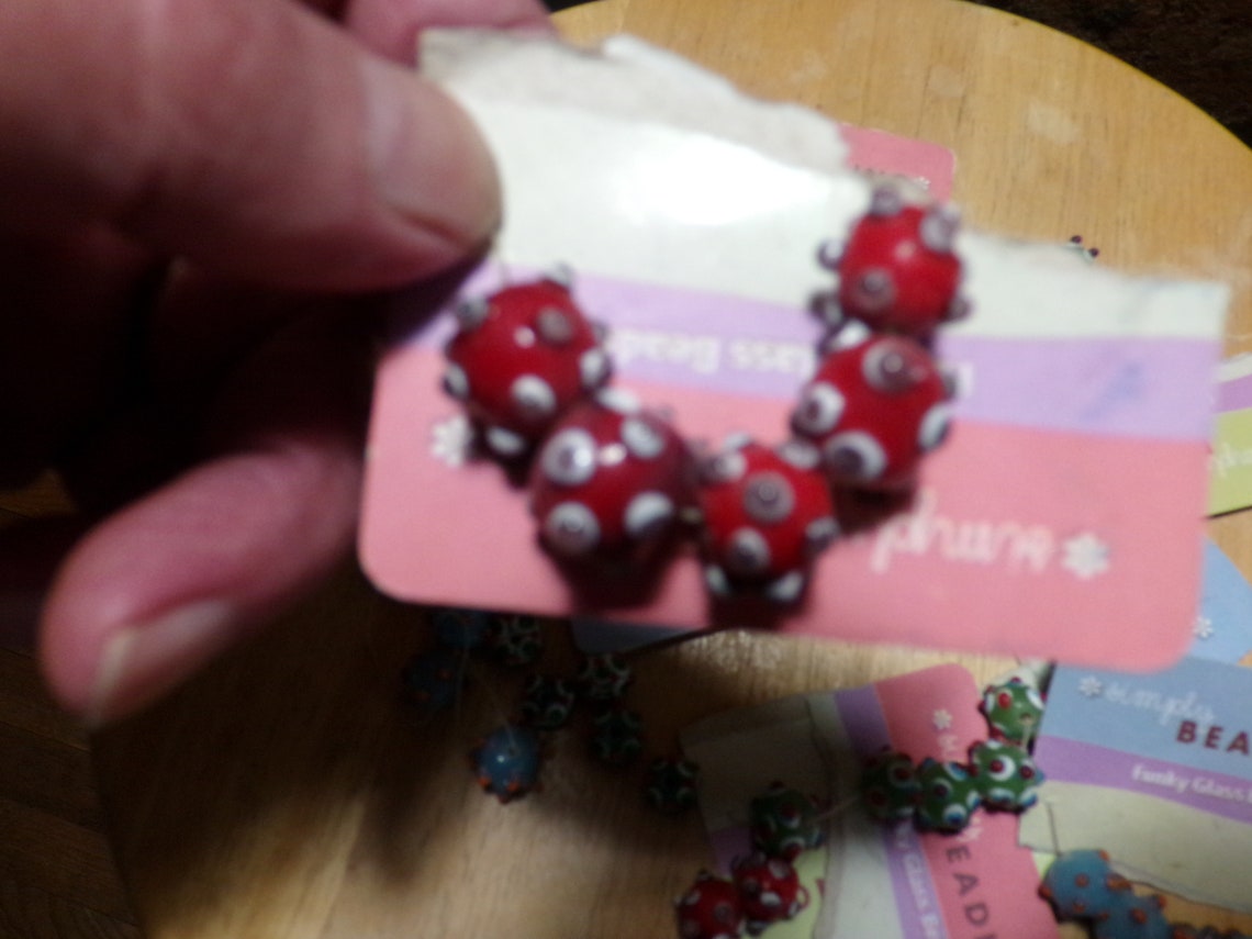 Vintage Funky Glass Beads Glass Bead Sets Funky Glass Beads Etsy