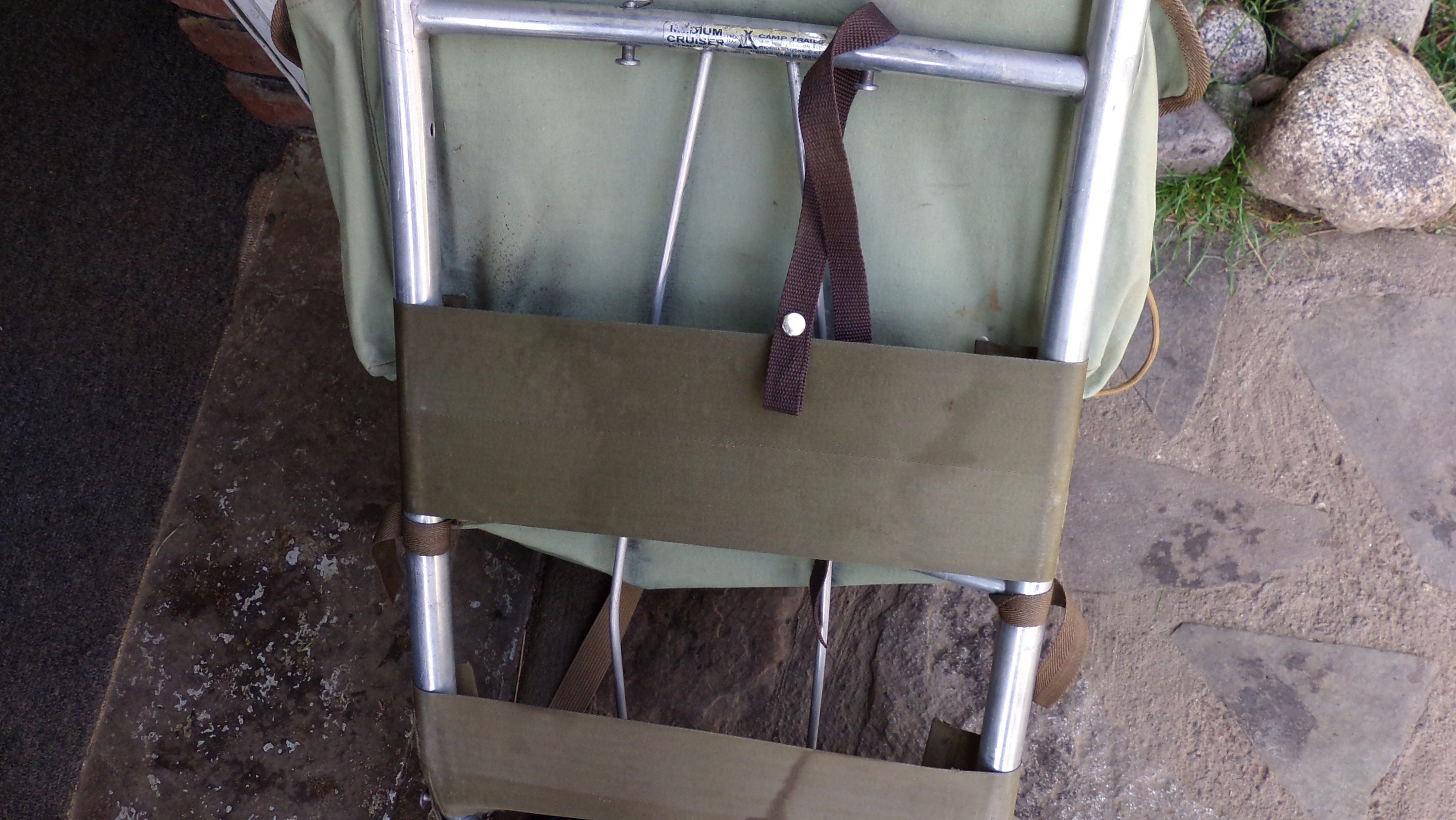 External Frame Backpack Rare Original 1960s Green Canvas Etsy