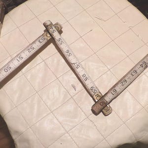Vintage Zollstock, Zollstock, Plastik-Gliedermaßstab, 72 Zoll Zollstock, Zollstock, 1970er Jahre Prop, Werkzeug, Verlängerungskettchen, Morethebuckles