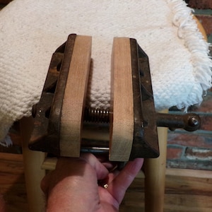 Antique Champion Clamp on Bench Vise, Geneva OH bench vise, old bench vise, Rare table vise, table vise, Morethebuckles