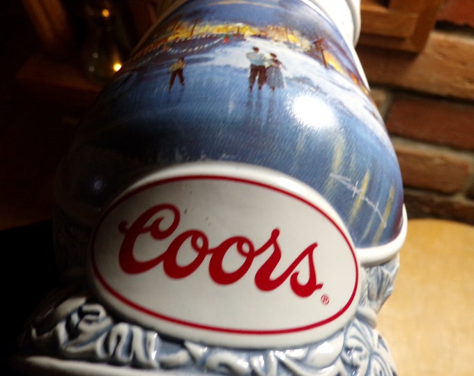 Vintage Coors 1997 Beer Stein Seasons of the Heart 32oz Stoneware Mug