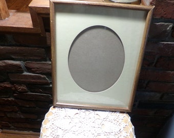 Vintage Wood Picture Photo Frame 8"x10" Matted Frame, 1980’s 15” by 12” overall wood frame with glass, Morethebuckles