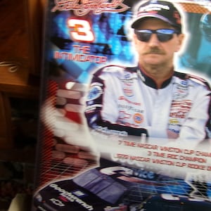 Vintage 2002 starline inc dale Earnhardt 16” x 20” NASCAR Dale Earnhardt The Intimidator Poster Framed, Morethebuckles