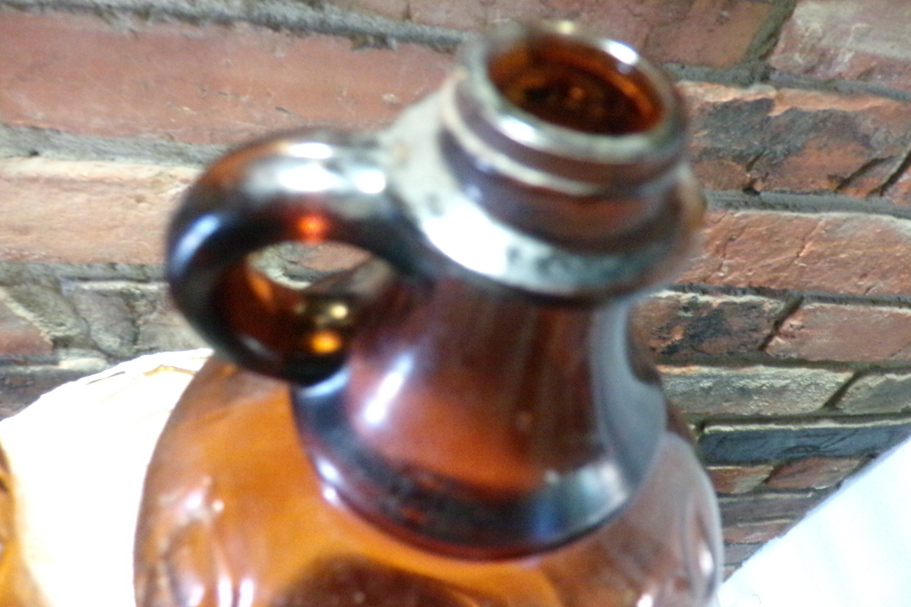 Vintage 1930's Brown Glass Purex Bottles, Vintage Collectible