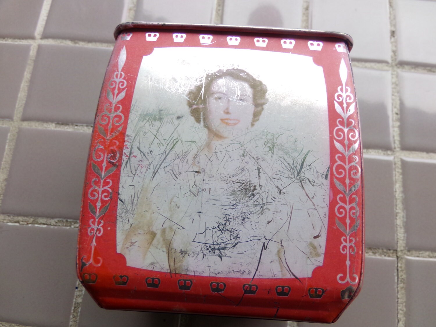 Edward Sharp Sons Ltd of Maidstone Kent Queen Elizabeth Prince Tin 1950s Royal Tin Vintage 1953 Edward Sharp and Sons Bisquet Box Etsy