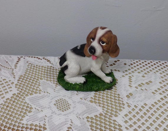ビーグル犬の子犬の置物 ヴィンテージ テンダータイムズ ビーグル子犬の置物、コレクターズ
