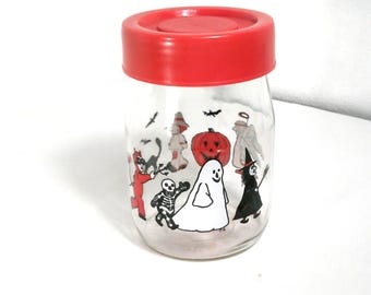 Vintage 1980&#39;s Carlton Glass Halloween Candy jar, Vintage Halloween, Candy Jar, Morethebuckles