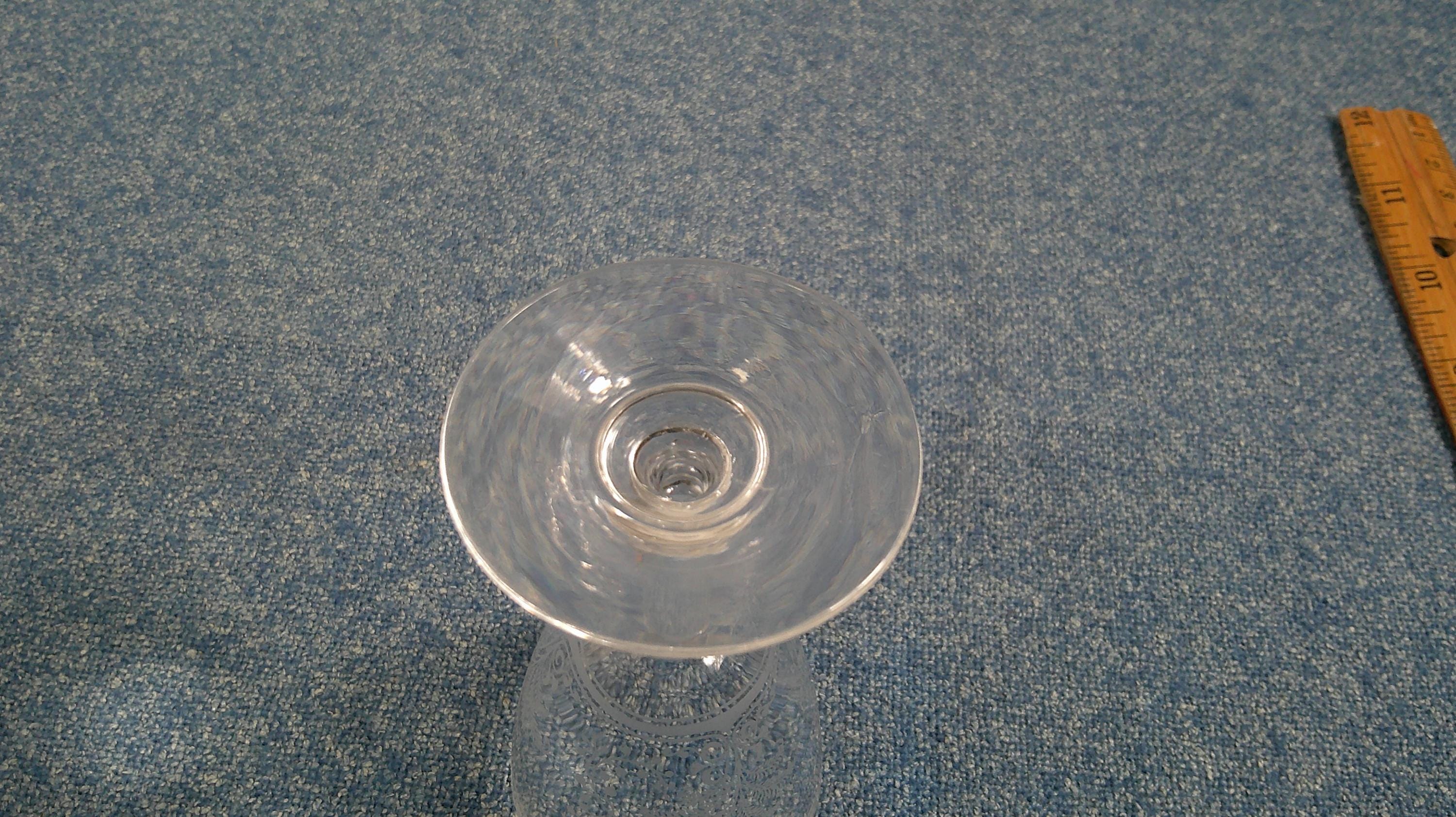 Antique Baccarat Fougère Model Sherry Glass ,antique 1916 Fougeres