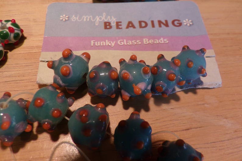 Vintage Funky Glass Beads Glass Bead Sets Funky Glass Beads Etsy