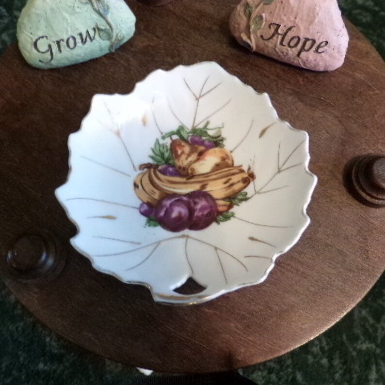 Vintage Leaf Shaped Plate/dish With Gold Trim by Nippon From Etsy