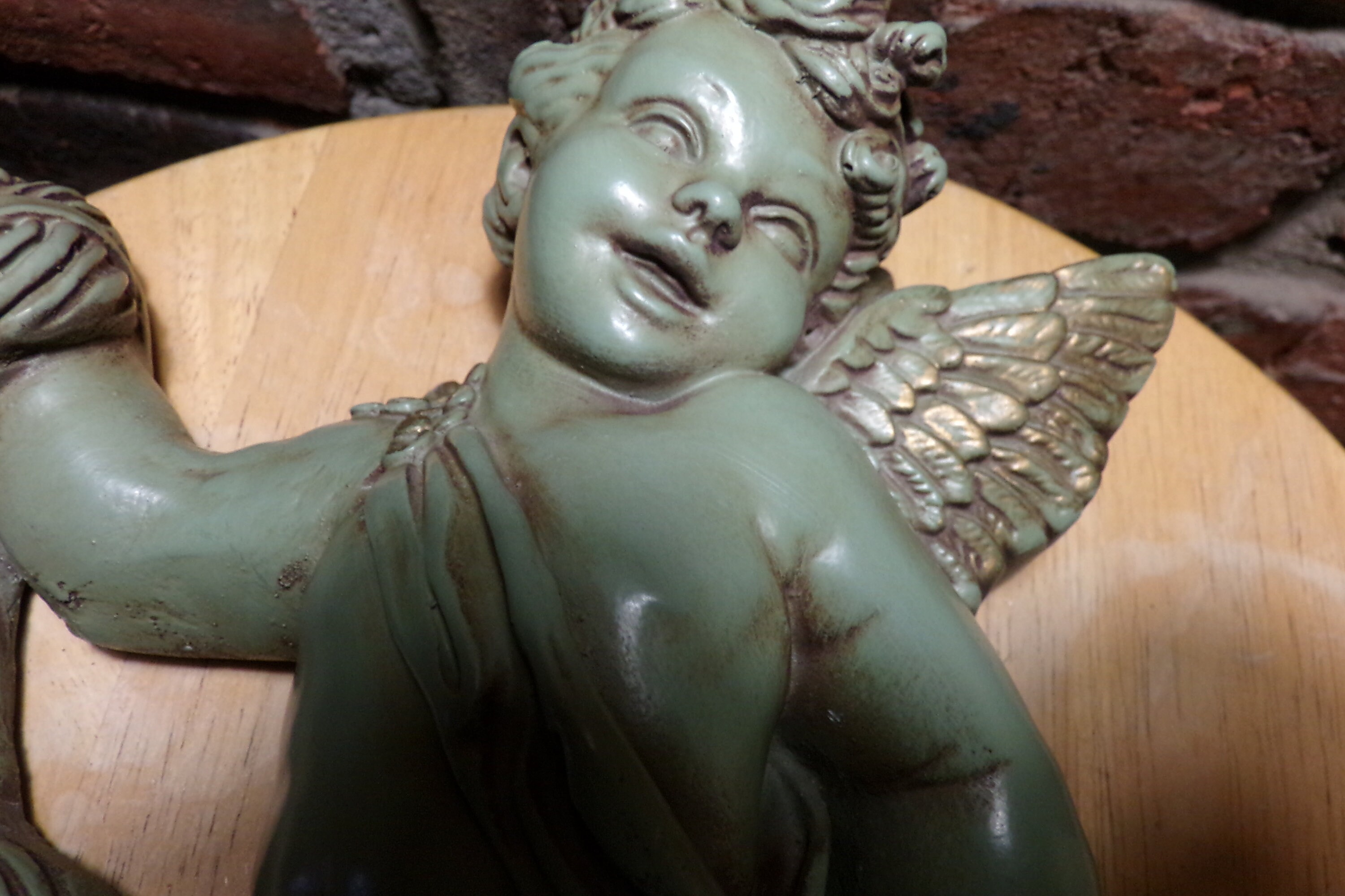 Large Wall Cherub Vintage Universal Statuary Corp Chalkware Etsy