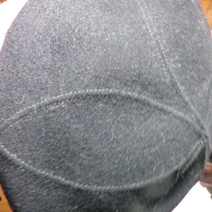 Vintage Merrimac Wool Beret,1930’s Wool Merrimac Black Beret Hat Cap Made in USA, wool. beret, Morethebuckles