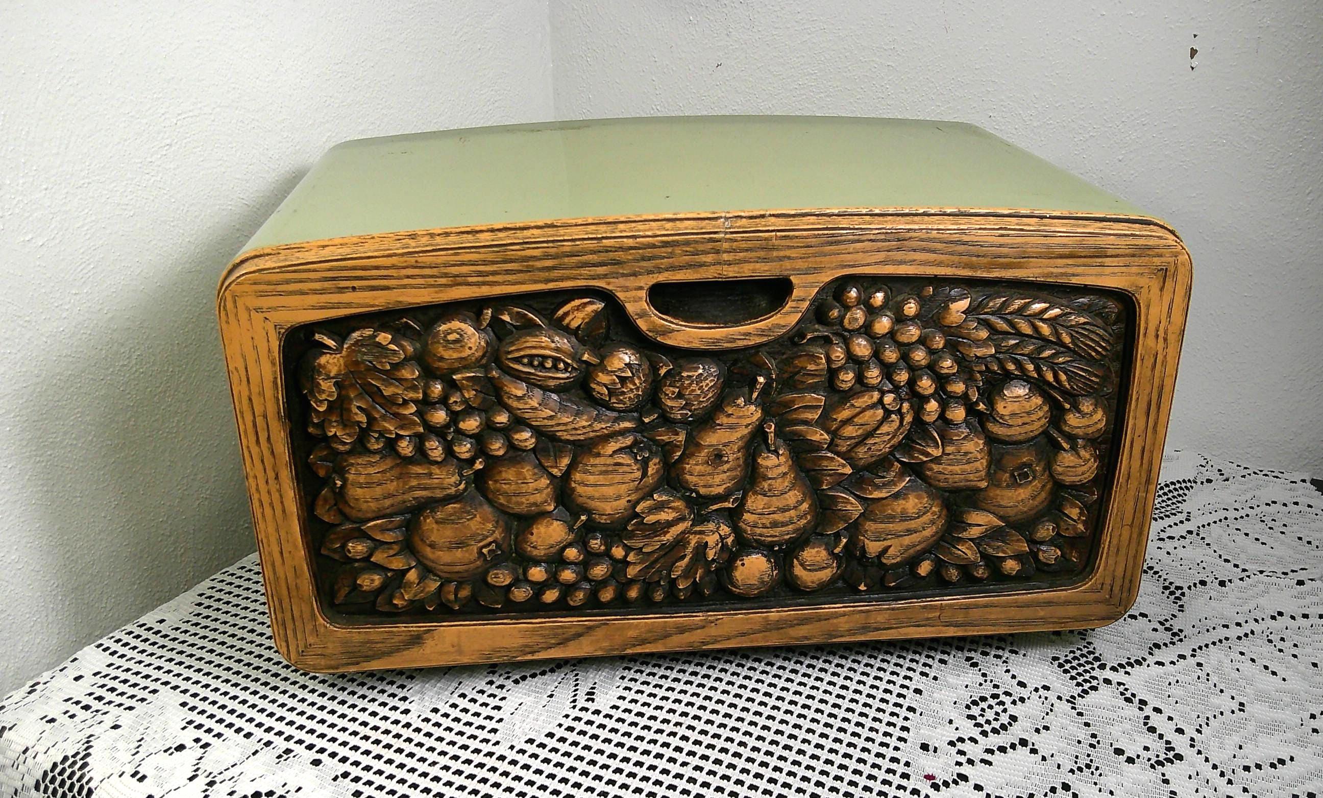 バーリントン　70年代　ブレッドケース　ヴィンテージ　レトロ　アンティーク Burlington Bread Box - Etsy
