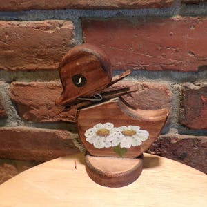 Portacarte per ricette vintage in legno per papere, portacarte per ricette vintage Porta ricette per papere in legno Porta note per figurine di papere in legno, Morethebuckckles