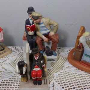 Norman Rockwell Porcelain Figurines, Replacement 1980’s Norman Rockwell Figurines, collectible Figurines, Morethebuckles