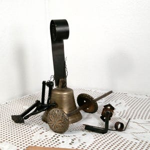 Antique Victorian Solid Brass Door Bell 1800&#39;s, Working 19th Century Victorian Door, Servants Pull Cranks Butlers Bell Morethebuckles