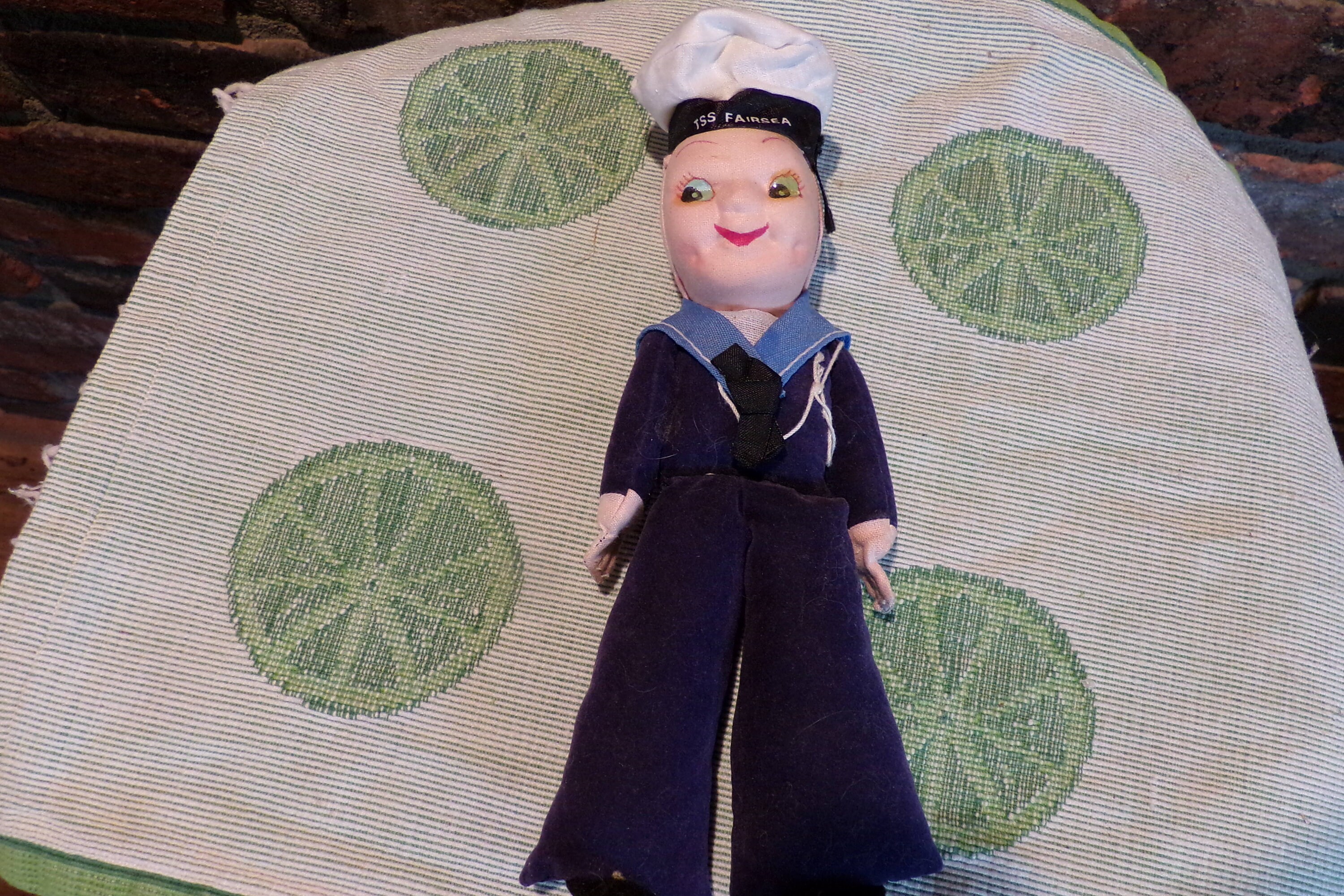 ヴィンテージ TSS フェアシー セーラー ドール、レアなソルジャー