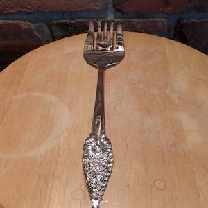 Vintage Christmas Meat Fork, Meat Carving fork, Christmas tableware, Christmas meat fork, Christmas table décor
