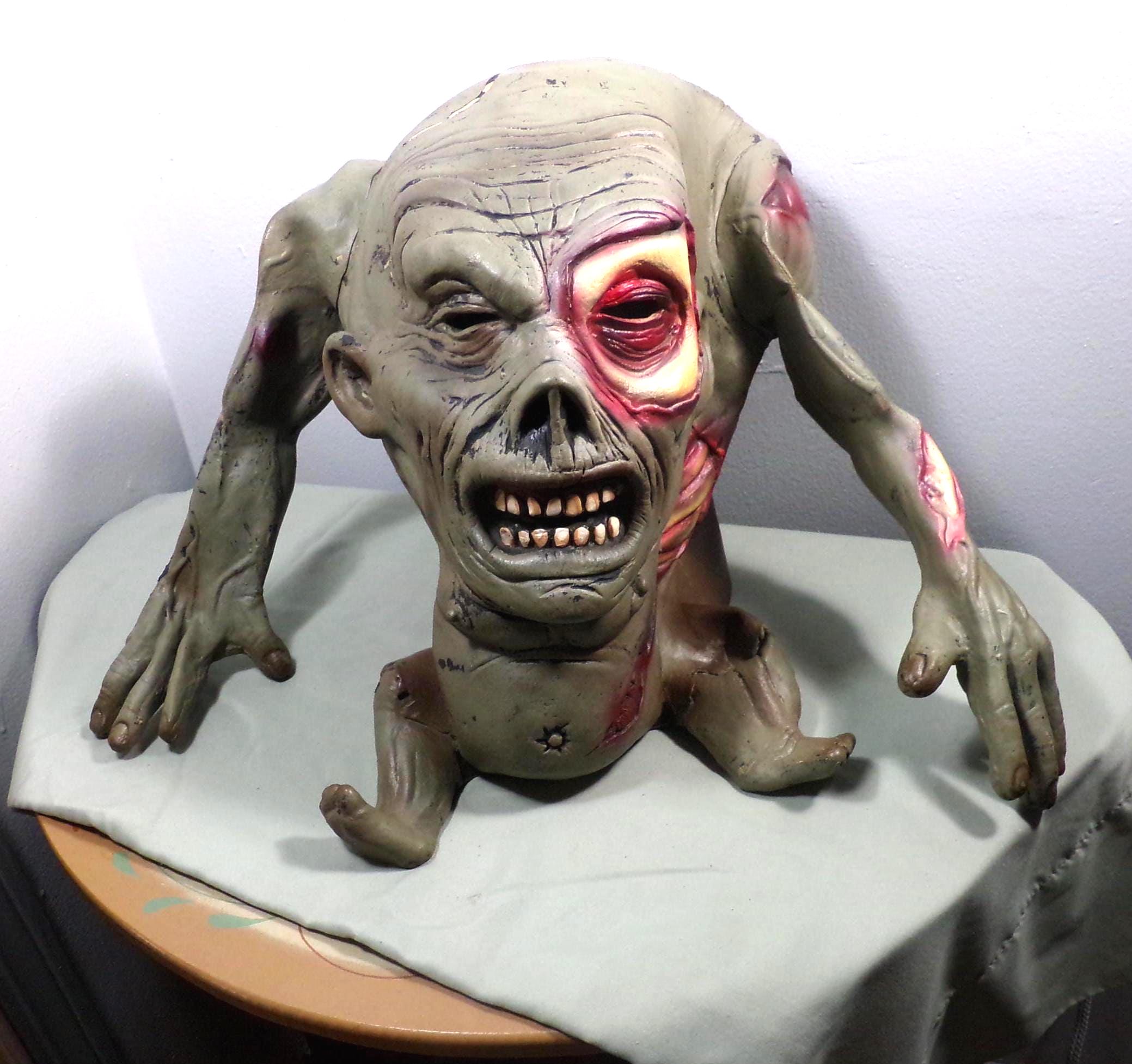 Retired Halloween Mask 2009 Take One Zombie Monster Head with Arms and Legs, Morethebuckles