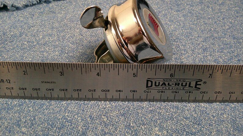 Vintage American Flag Chrome Bicycle Bike Bell All Metal Components ...
