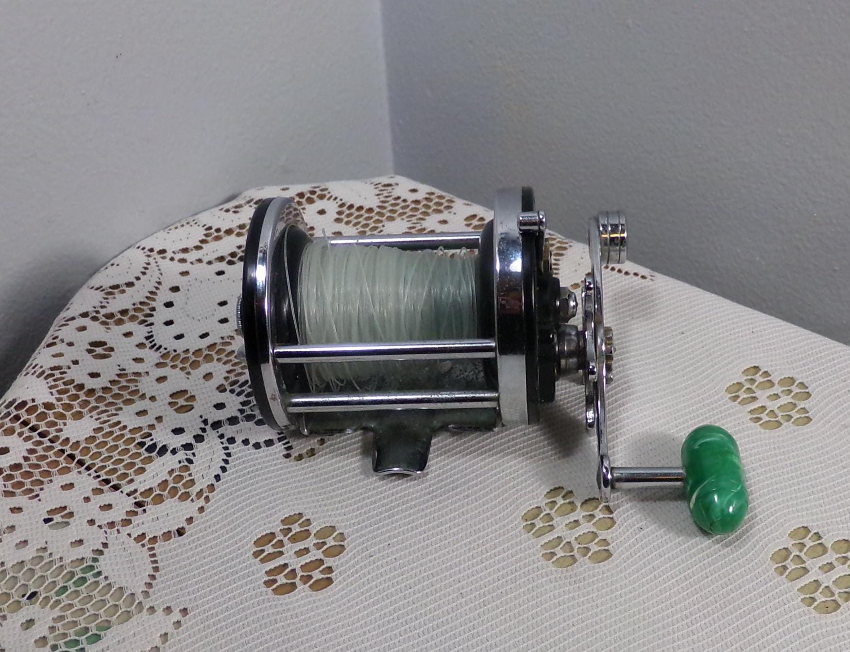 リール Penn SURFMASTER No.200 Penn Surfmaster No. 200 Fishing Reel Black And Chrome