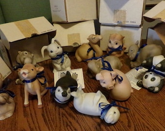 Danbury Mint Artaffects Blue Ribbon Babies 1990&#39;s, Choice of Danbury Mint Artaffects Blue Ribbon Babies NOS, Morethebuckles