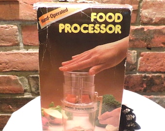 Vintage Hand Crank Food Processor, 1970s Plastic Kitchen Prop