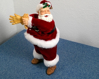 1990年代　アメリカン　ヴィンテージ　サンタクロース　クリスマス　ドールと椅子 ヴィンテージ ジェミー クリスマス 歌う 話す サンタ 紐付き 動くドア