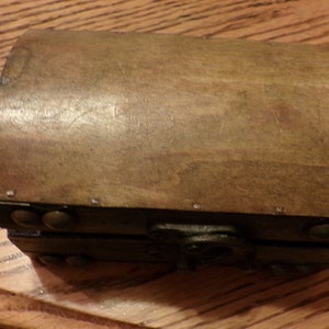 Retro Wooden Pirate Treasure Chest Box, Vintage Small Wood Treasure ...