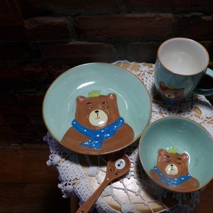 Cute Ceramic Dinnerware Set Microwave Safe Cartoon - Temu