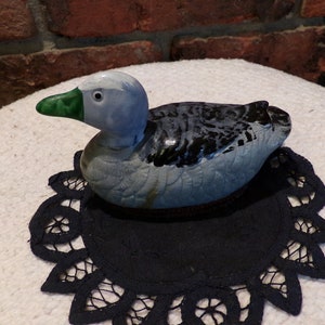 Vintage Ceramic Duck Lint Brush, Duck clothes brush, Vintage Ceramic Mallard Duck Lint Brush, 1970 prop, Duck décor, Morethebuckles