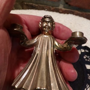 Vintage Italian Pewter Altar Boy Candle Holder Small Figurine, Italian Pewter Mini Candle Holder, Christmas, 1970s Christmas, Morethebuckles