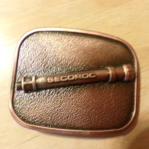 1980&#39;s Secoroc Mining Drilling Belt Buckle, Mining belt buckle, Brass Mining belt buckle, Rare mining buckle, Morethebuckles