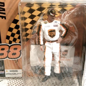 McFarlane Toys NASCAR Series 5 Dale Jerrett #88 UPS Action Figure New Sealed Jarrett Plus Car, Morethebuckles
