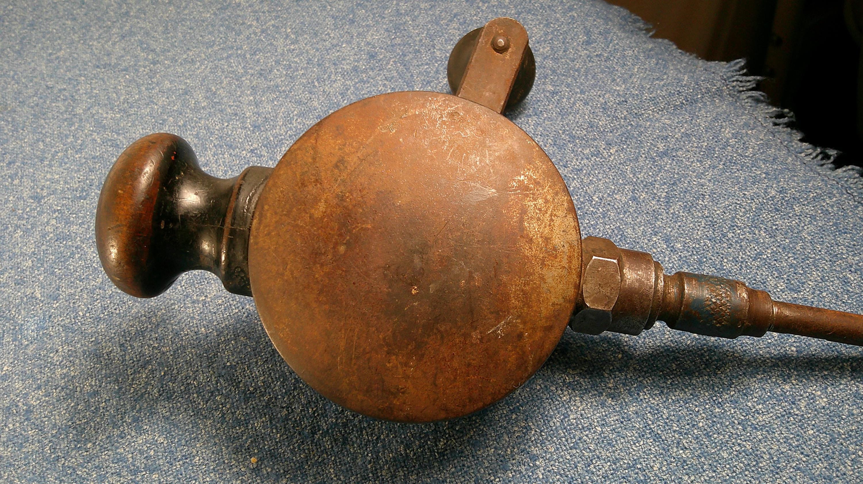 Antique 1900's Albertson & Co Sioux City Hand Crank Lapping Tool