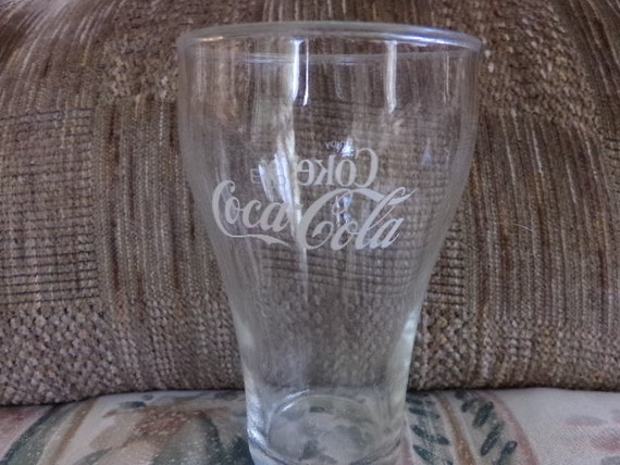 Coca-Cola Coke Bell Soda Flare Glass Cup Enjoy Coca-Cola