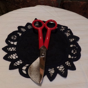 Vintage Roberts Solingen Germany Candlewick Scissors, Rare 1930’s Scissors, Candle wick scissors, 1930 prop, Morethebuckles, Rare sewing
