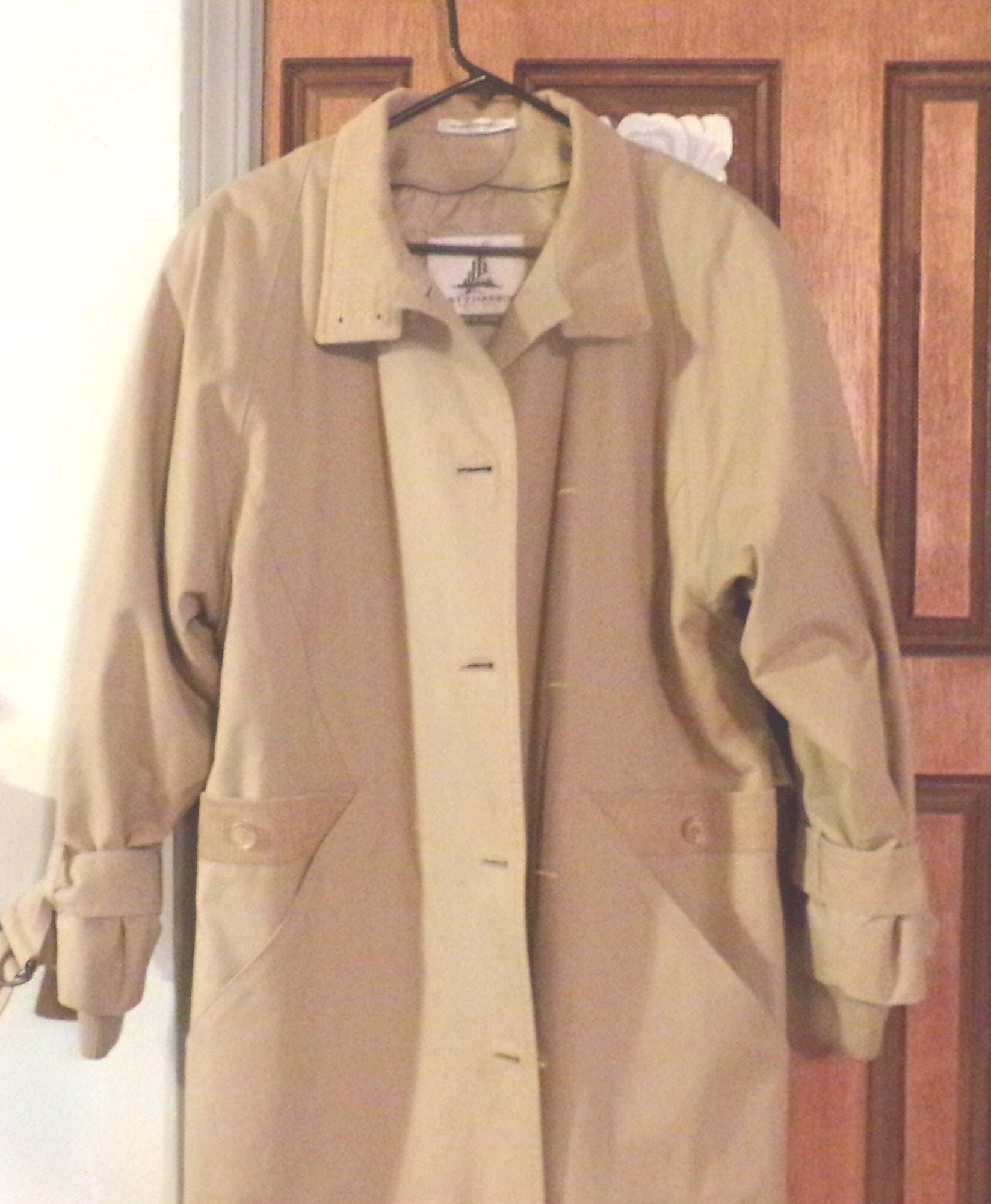 Vintage Misty Harbor Insulated Trench Coat, 1980's Beige Removable