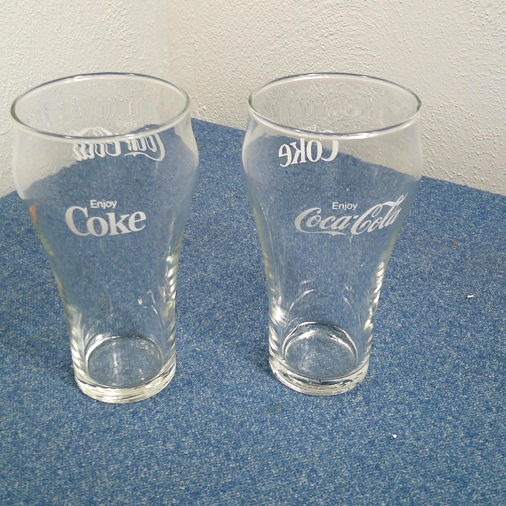 1970年代のヴィンテージ コカ・コーラ グラス、クリア Libbey「Enjoy