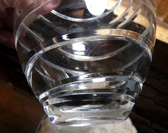 vintage taille à la main Allemagne de l’Ouest Cristal de plomb 24% pbo Vase, Vase en cristal taillé lourd, Vase en cristal Rare W. Allemagne, Morethebuckles