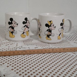 Vintage Disney Mickey en Minnie-koffiemokken, Mickey Mouse-mokken uit de jaren 90, Morethebuckles